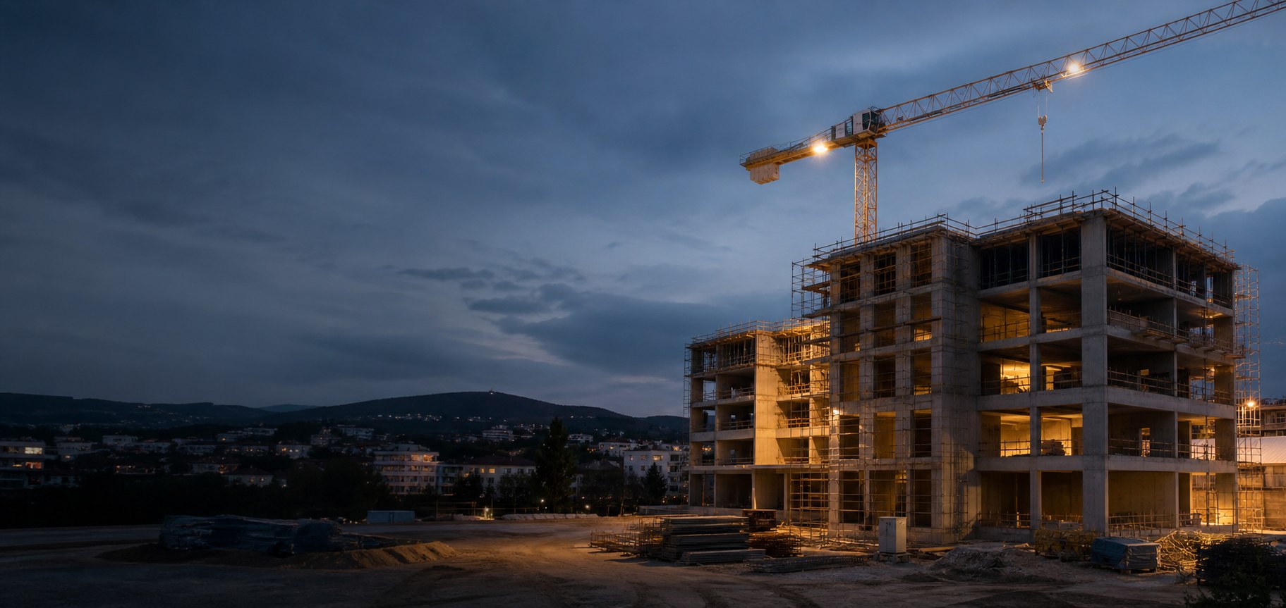 Modern ve düzenli inşaat sahası